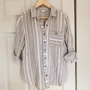 Linen blend shirt